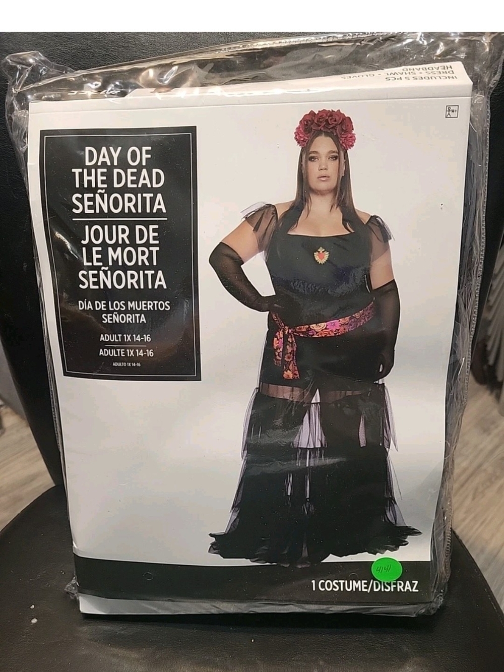 Day of The Dead Senorita Skeleton Dress Costume Women's Size XL #4141 #4152
